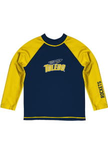 Toledo Rockets Toddler Blue Rash Guard Long Sleeve T-Shirt