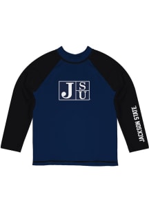 Jackson State Tigers Youth Blue Rash Guard Long Sleeve T-Shirt