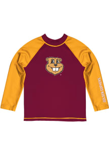 Vive La Fete Minnesota Golden Gophers Youth Maroon Rash Guard Long Sleeve T-Shirt