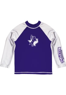 Tarleton State Texans Youth Purple Rash Guard Long Sleeve T-Shirt