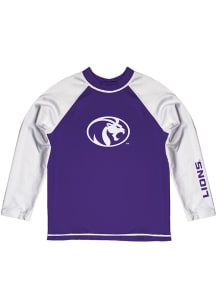 North Alabama Lions Youth Purple Rash Guard Long Sleeve T-Shirt