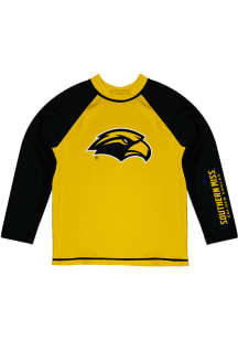 Southern Mississippi Golden Eagles Youth Gold Rash Guard Long Sleeve T-Shirt