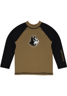 Wofford Terriers Youth Gold Rash Guard Long Sleeve T-Shirt