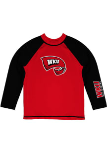 Vive La Fete Western Kentucky Hilltoppers Youth Red Rash Guard Long Sleeve T-Shirt