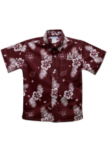 Alabama A&amp;M Bulldogs Youth Maroon Hawaiian Short Sleeve T-Shirt
