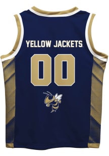 GA Tech Yellow Jackets Toddler Blue Mesh Jersey Basketball Jersey