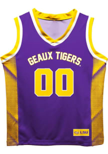 Vive La Fete LSU Tigers Toddler Purple Mesh Jersey Basketball Jersey