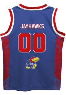 Vive La Fete Kansas Jayhawks Toddler Blue Mesh Jersey Basketball Jersey