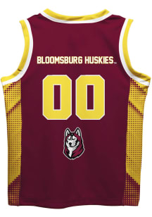 Bloomsburg University Huskies Youth Mesh Maroon Basketball Jersey