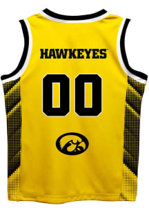 Iowa Hawkeyes Youth Mesh Gold Basketball Jersey