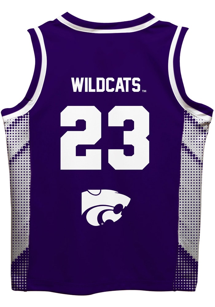 K-State Wildcats Youth Mesh Purple Basketball Jersey