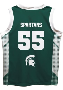Michigan State Spartans Youth Mesh Green Basketball Jersey