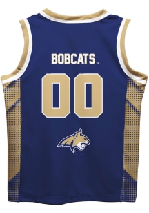 Montana State Bobcats Youth Mesh Blue Basketball Jersey