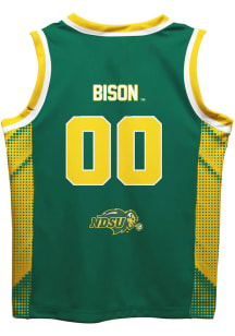 North Dakota State Bison Youth Mesh Green Basketball Jersey