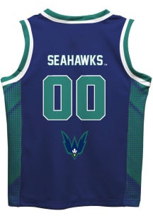 UNCW Seahawks Youth Mesh Blue Basketball Jersey