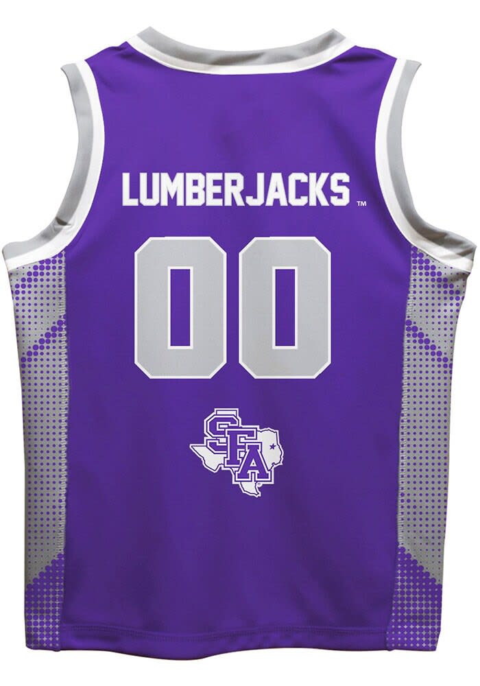 SFA Lumberjacks Youth PURPLE Mesh Basketball Jersey - 16167114