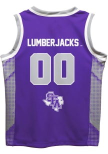 SFA Lumberjacks Youth Mesh Purple Basketball Jersey