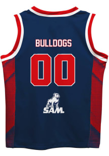 Samford University Bulldogs Youth Mesh Navy Blue Basketball Jersey
