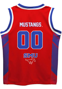 SMU Mustangs Youth Mesh Red Basketball Jersey