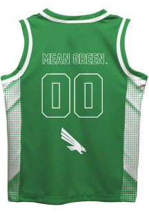 North Texas Mean Green Youth Mesh Green Basketball Jersey