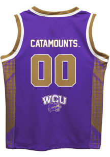 Western Carolina Youth Mesh Purple Basketball Jersey