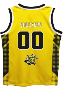 Wichita State Shockers Youth Mesh Yellow Basketball Jersey