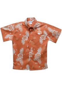 Clemson Tigers Youth Orange Hawaiian Short Sleeve T-Shirt