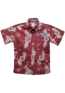 Dayton Flyers Youth Red Hawaiian Short Sleeve T-Shirt