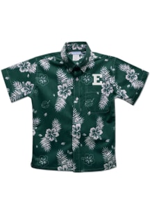 Eastern Michigan Eagles Youth Green Hawaiian Short Sleeve T-Shirt