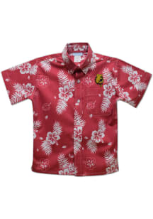 Ferris State Bulldogs Youth Red Hawaiian Short Sleeve T-Shirt