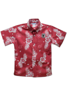 Fresno State Bulldogs Youth Red Hawaiian Short Sleeve T-Shirt
