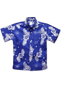 Vive La Fete Indiana State Sycamores Youth Blue Hawaiian Short Sleeve T-Shirt