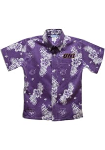 Northern Iowa Panthers Youth Purple Hawaiian Short Sleeve T-Shirt