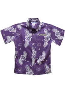 James Madison Dukes Youth Purple Hawaiian Short Sleeve T-Shirt