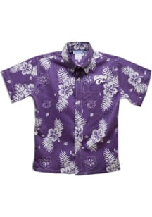 K-State Wildcats Youth Purple Hawaiian Short Sleeve T-Shirt