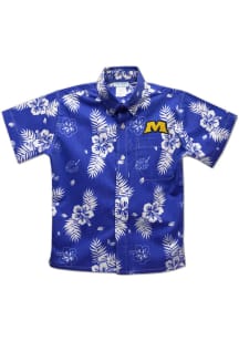 Morehead State Eagles Youth Blue Hawaiian Short Sleeve T-Shirt