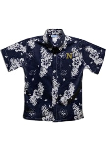 Navy Midshipmen Youth Navy Blue Hawaiian Short Sleeve T-Shirt