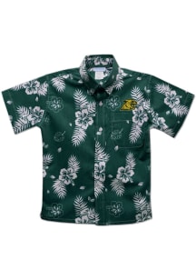 Northern Michigan Wildcats Youth Green Hawaiian Short Sleeve T-Shirt