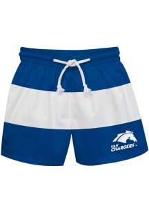 UAH Chargers Baby Blue Stripe Swim Trunks