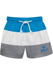 Buffalo Bulls Baby Blue Stripe Swim Trunks