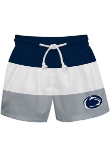 Baby Penn State Nittany Lions Navy Blue Vive La Fete Stripe Swim Trunks Swimwear