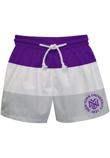 NYU Violets Toddler Purple Stripe Swimwear Swim Trunks