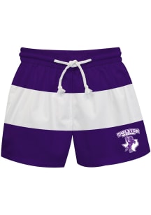 Tarleton State Texans Toddler Purple Stripe Swimwear Swim Trunks