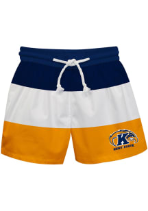 Kent State Golden Flashes Youth Blue Stripe Swim Trunks