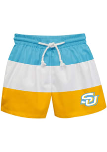 Vive La Fete Southern University Jaguars Youth Blue Stripe Swim Trunks