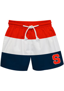 Syracuse Orange Youth Orange Stripe Swim Trunks