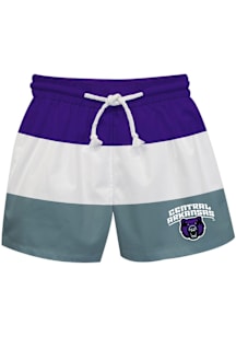 Vive La Fete Central Arkansas Bears Youth Purple Stripe Swim Trunks