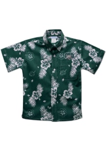 Ohio Bobcats Youth Green Hawaiian Short Sleeve T-Shirt
