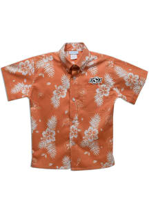 Oklahoma State Cowboys Youth Orange Hawaiian Short Sleeve T-Shirt