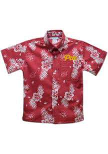 Pitt State Gorillas Youth Red Hawaiian Short Sleeve T-Shirt